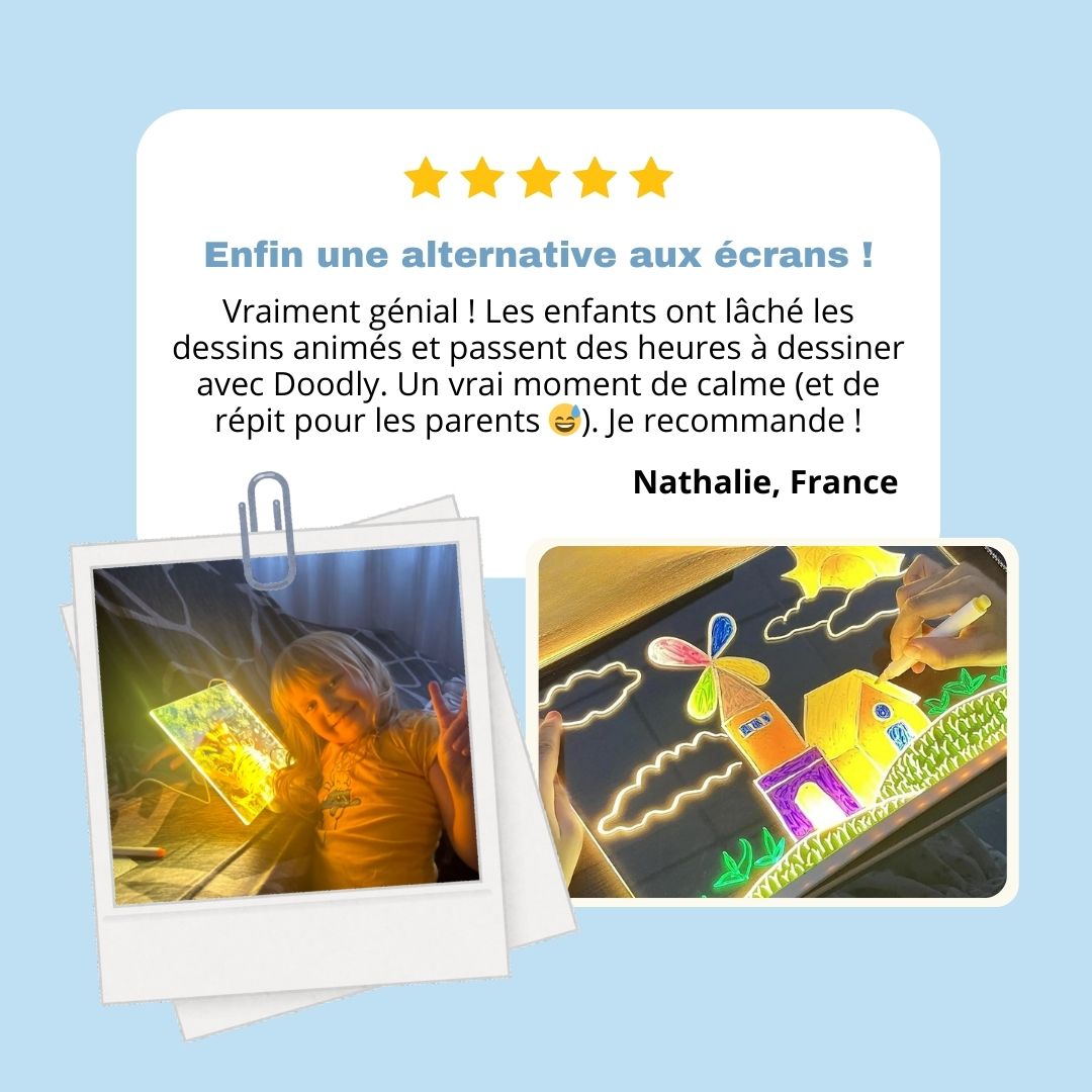 Doodly - Le tableau magique qui remplace les écrans !