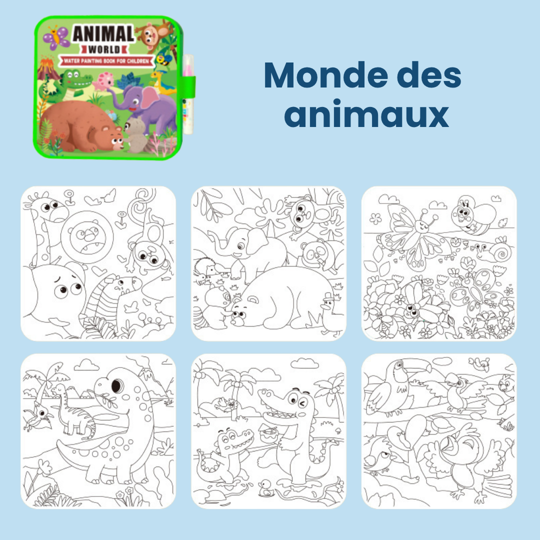 Livre de coloriage magique à l’eau