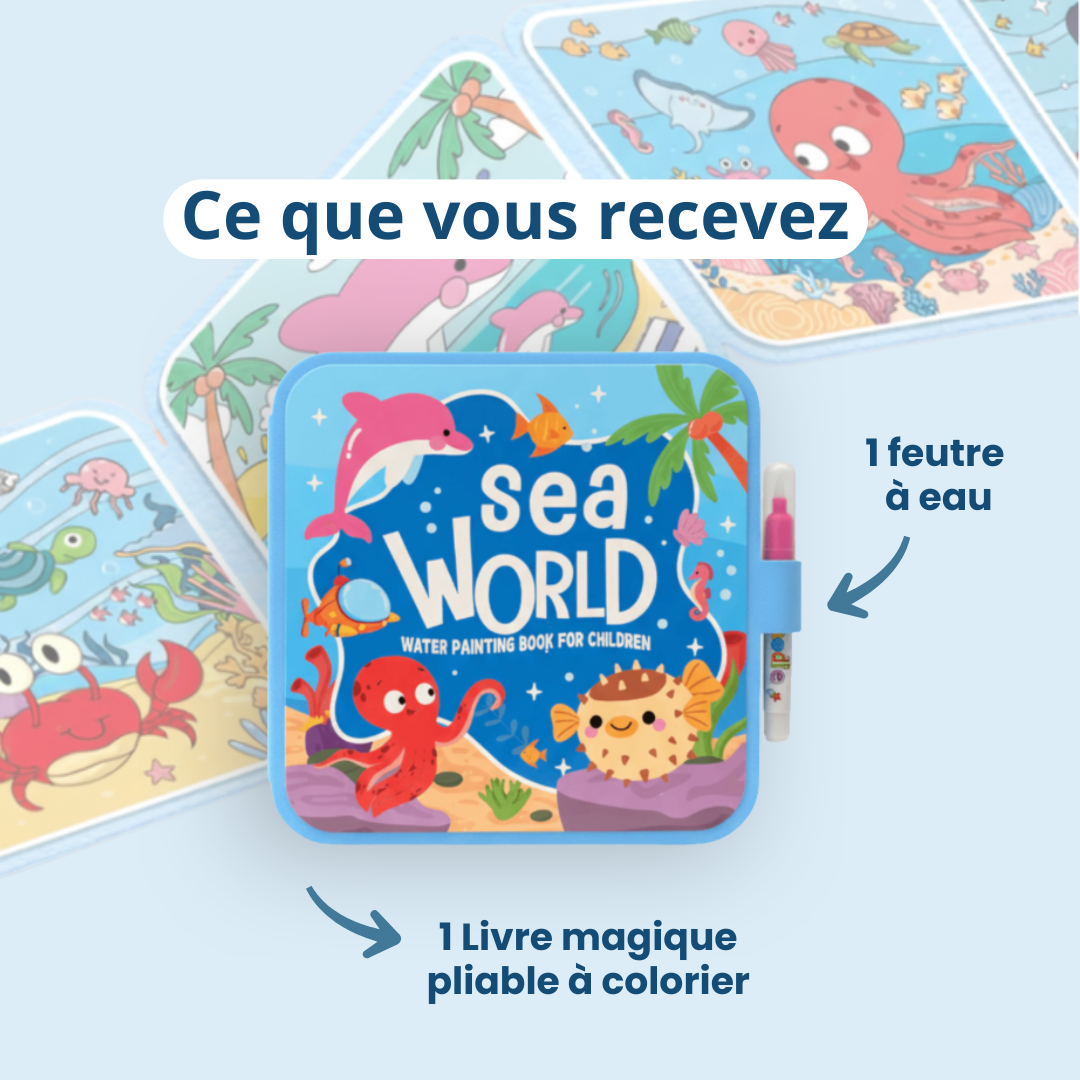 Livre de coloriage magique à l’eau